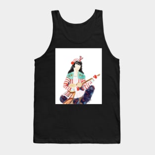 Persian Woman Playing Guitar Tank Top